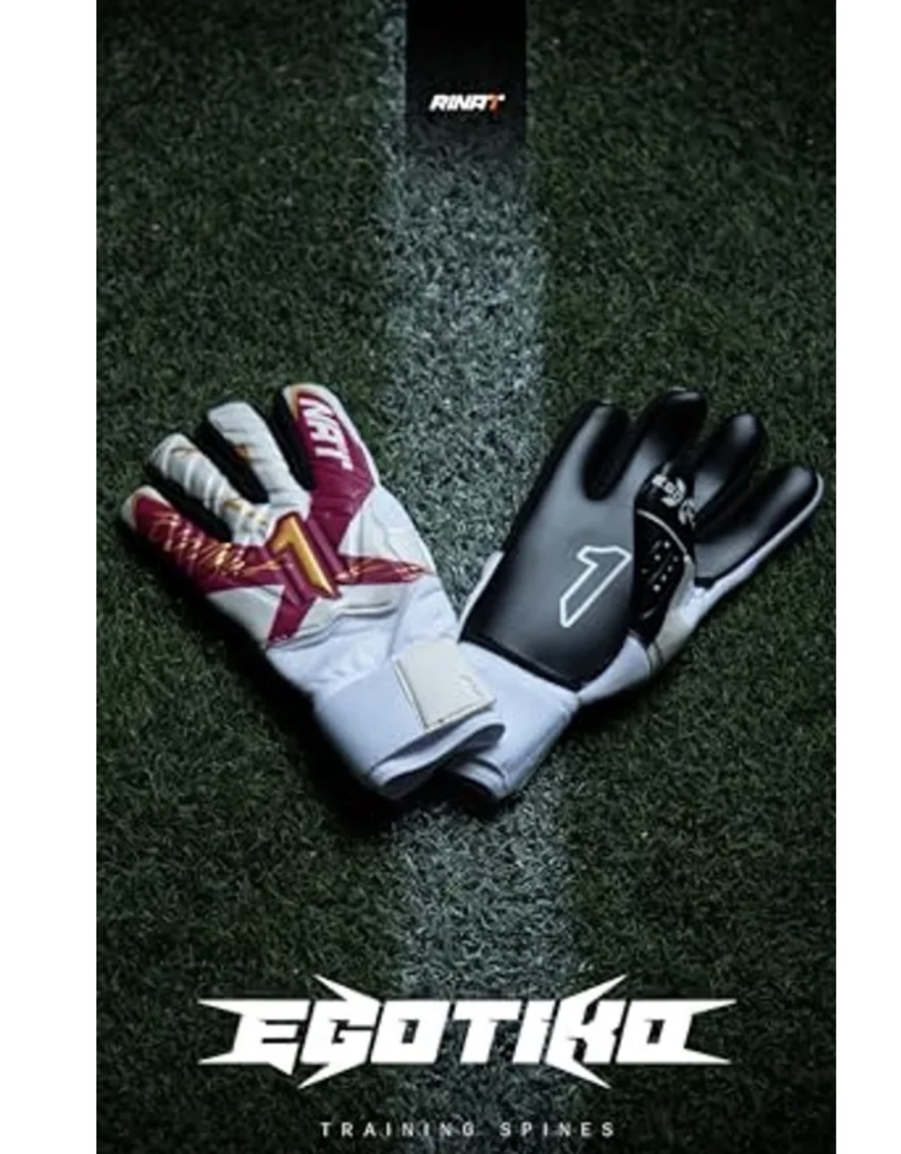 Rinat Egotiko X Training Spine | Con Varillas Protectoras (Blanco/Vino)